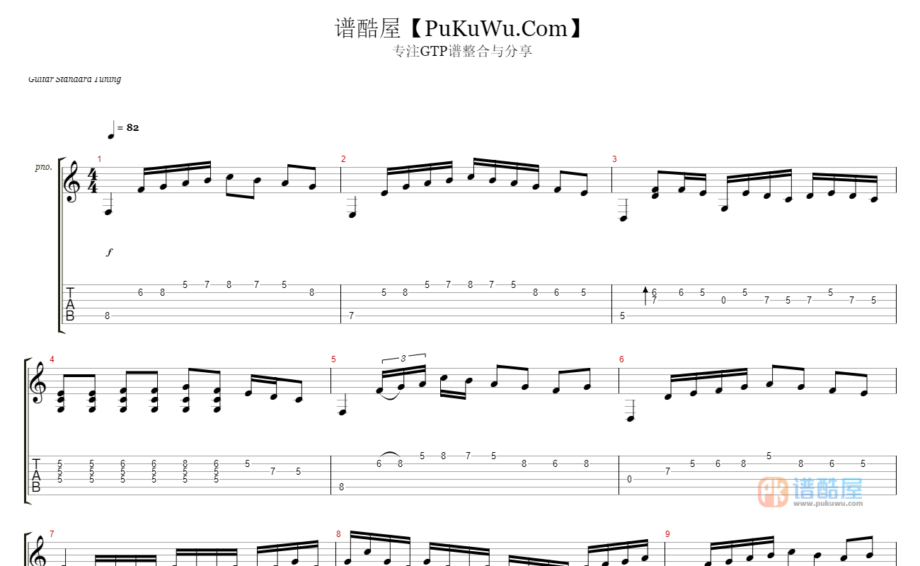 Guns N Roses November Rain Solo Guitar Lesson Guns N\' Roses《November Rain》乐队总谱|GTP谱|GTP吉他谱 - 谱酷屋