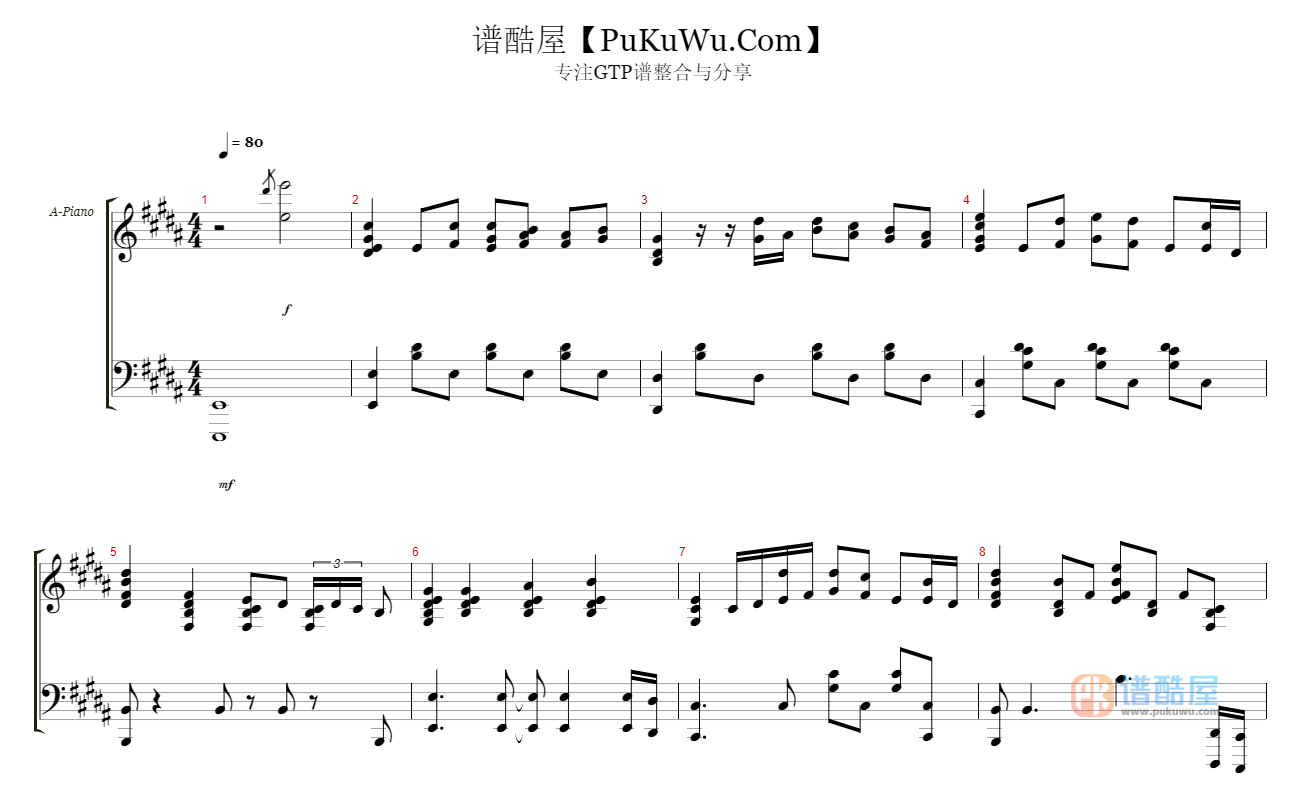 Guns N Roses November Rain Solo Guitar Lesson Guns N\' Roses《November Rain Piano solo》GTP谱|GTP吉他谱 - 谱酷屋